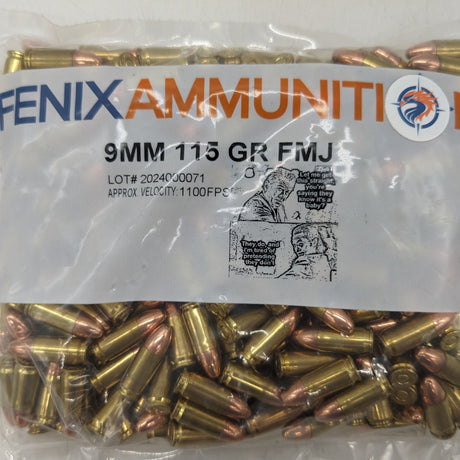 9mm FMJ Ammo