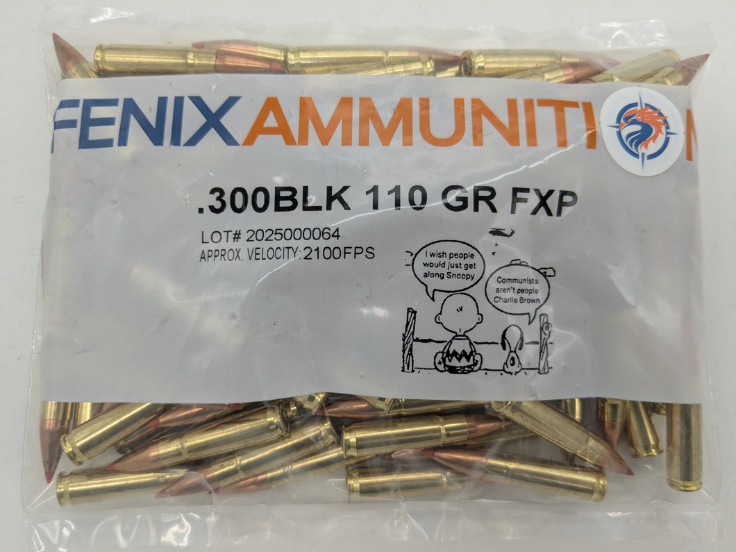 .300 Blackout 110gr FXP (VMAX) (100 ct.)